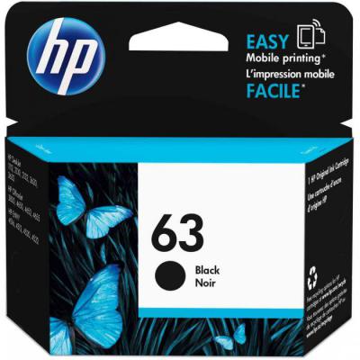 کارتریج جوهری hp 63 black